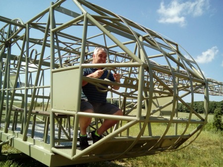 Kleine Amerika. Waco Pilot.