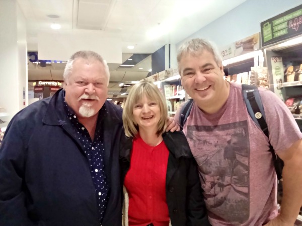 Jim and Jane at Gatwick on the way to Prague.