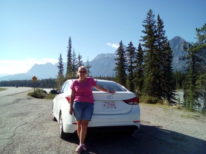 The driver preparing for the drive of her life.
