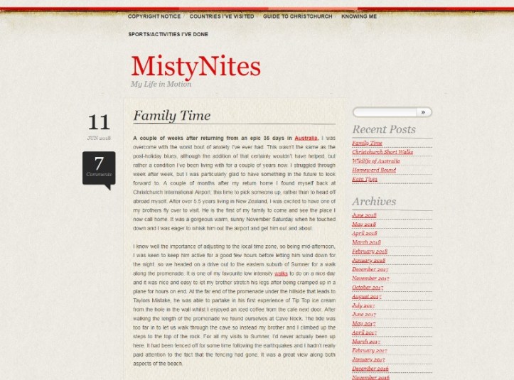 Mistynites blog of the week